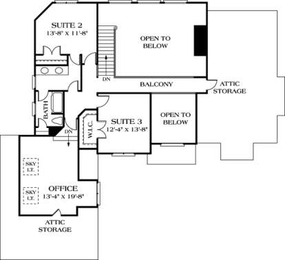 Floorplan 2 for House Plan #3323-00216