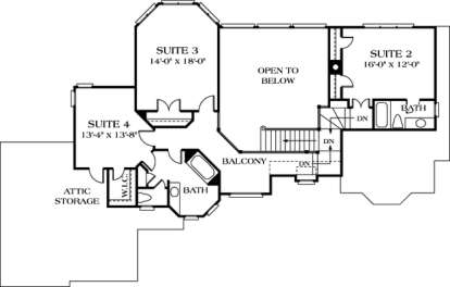 Floorplan 2 for House Plan #3323-00218