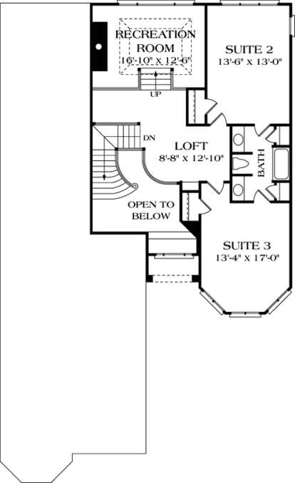 Floorplan 2 for House Plan #3323-00220