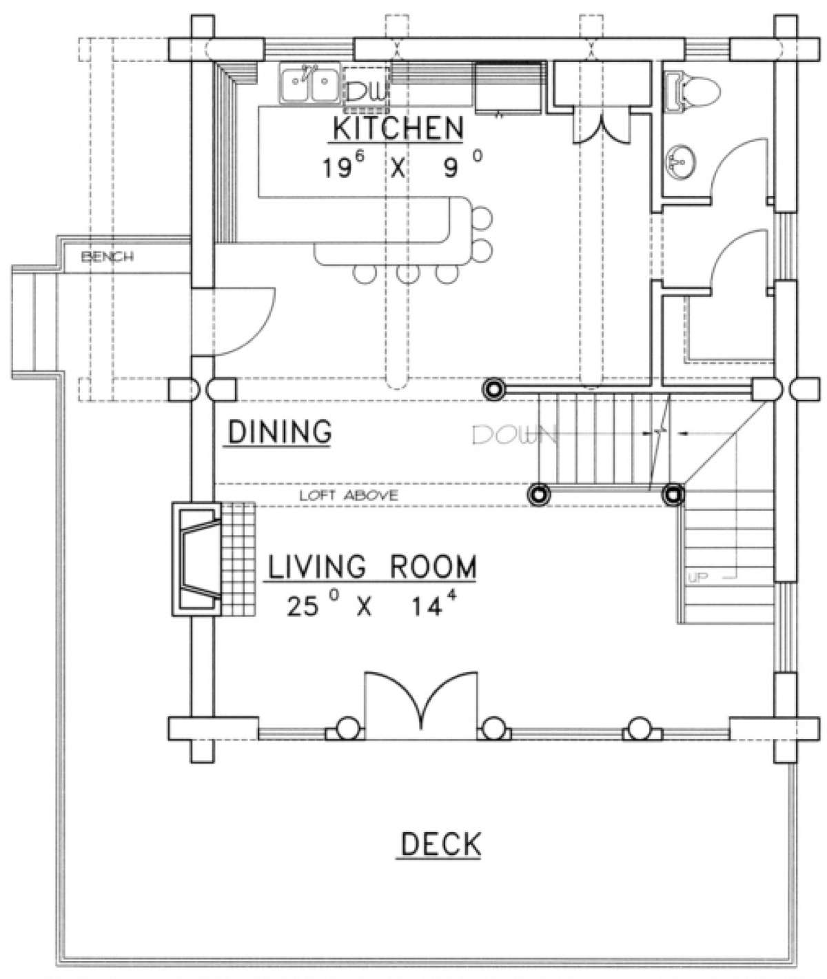 First Floor for House Plan #039-00040