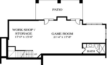 Floorplan 1 for House Plan #3323-00221