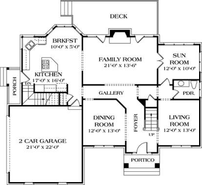 Floorplan 2 for House Plan #3323-00221