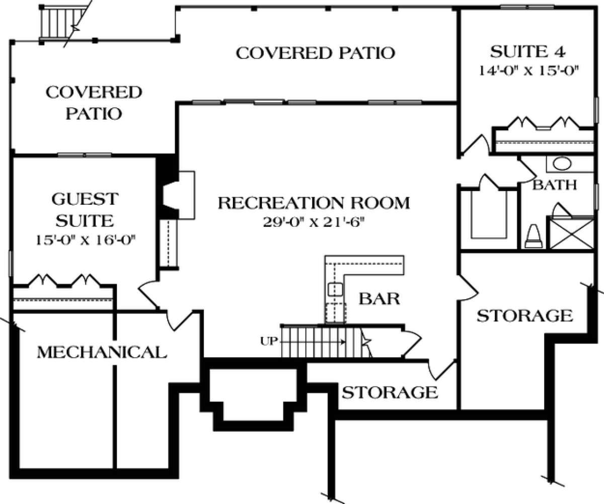 Floorplan 1 for House Plan #3323-00223