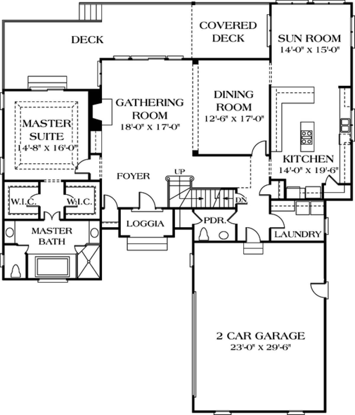Floorplan 2 for House Plan #3323-00223