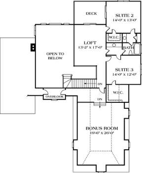 Floorplan 3 for House Plan #3323-00223