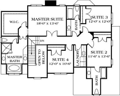 Floorplan 2 for House Plan #3323-00225