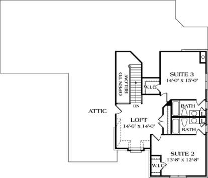 Floorplan 2 for House Plan #3323-00228