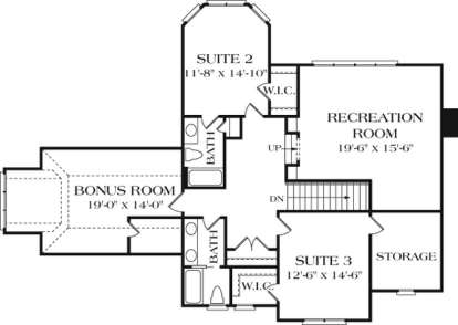 Floorplan 2 for House Plan #3323-00229