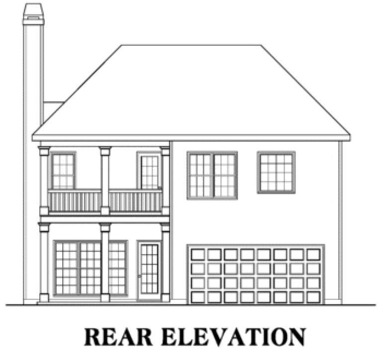 Traditional House Plan #009-00109 Elevation Photo