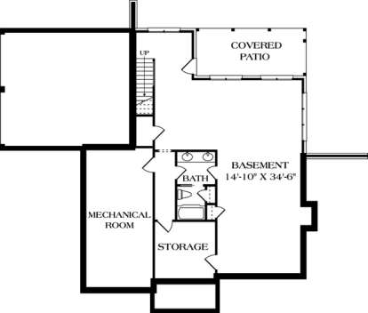 Floorplan 1 for House Plan #3323-00232