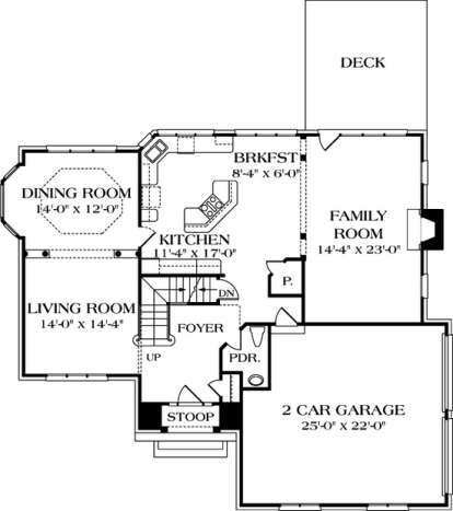 Floorplan 2 for House Plan #3323-00233