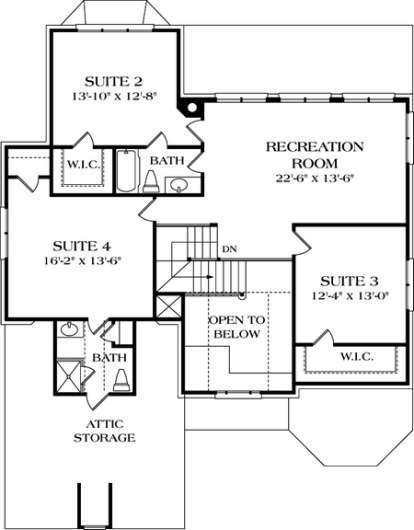 Floorplan 2 for House Plan #3323-00235