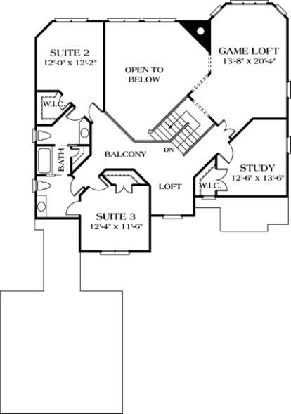Floorplan 2 for House Plan #3323-00238