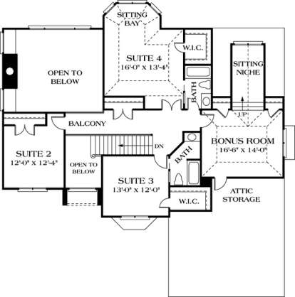 Floorplan 2 for House Plan #3323-00240