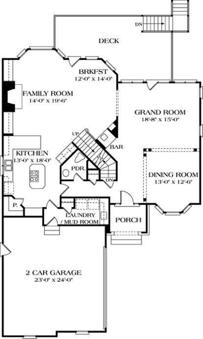 Floorplan 2 for House Plan #3323-00247