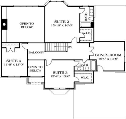 Floorplan 2 for House Plan #3323-00248