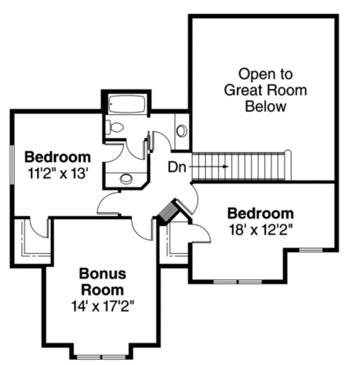 Floorplan 2 for House Plan #035-00358