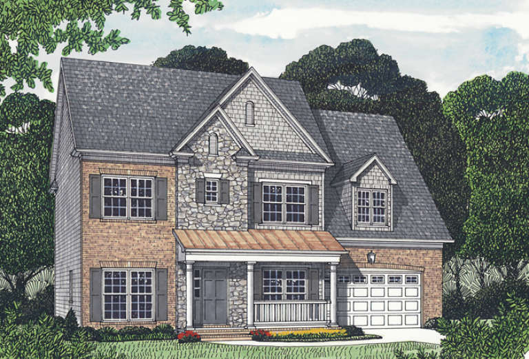 House Plan House Plan #12720 Front Elevation