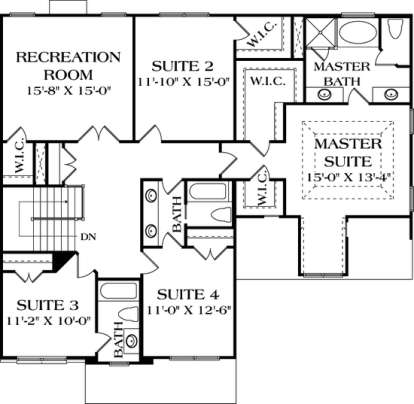 Floorplan 2 for House Plan #3323-00251