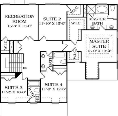 Floorplan 2 for House Plan #3323-00255