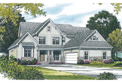 4 Bed, 3 Bath, 3090 Square Foot House Plan - #3323-00257