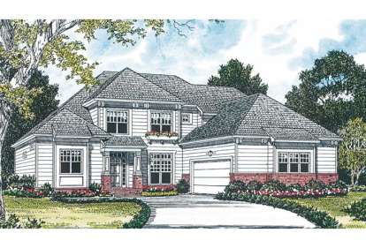 4 Bed, 3 Bath, 3095 Square Foot House Plan - #3323-00260