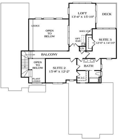 Floorplan 2 for House Plan #3323-00260