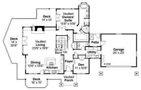Floorplan 1 for House Plan #035-00359