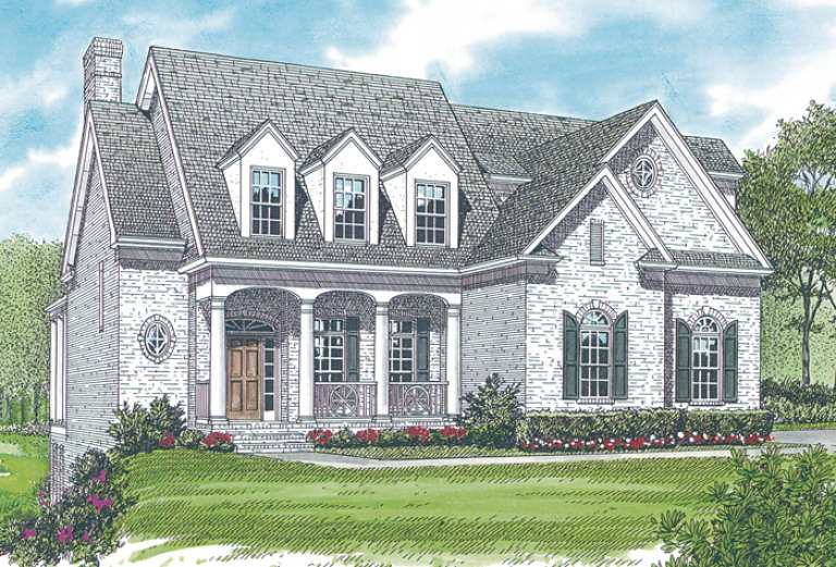 French Country House Plan #3323-00262 Elevation Photo
