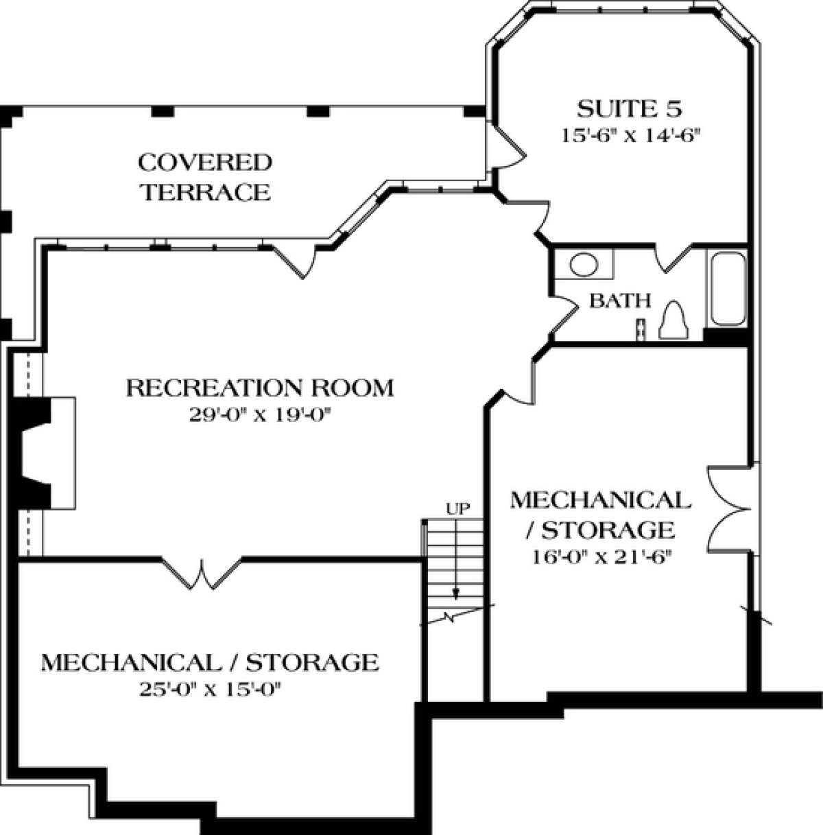 Floorplan 1 for House Plan #3323-00262