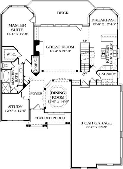 Floorplan 2 for House Plan #3323-00265