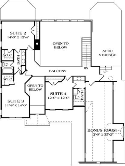 Floorplan 3 for House Plan #3323-00265