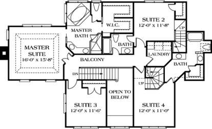 Floorplan 3 for House Plan #3323-00266