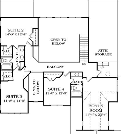 Floorplan 2 for House Plan #3323-00267
