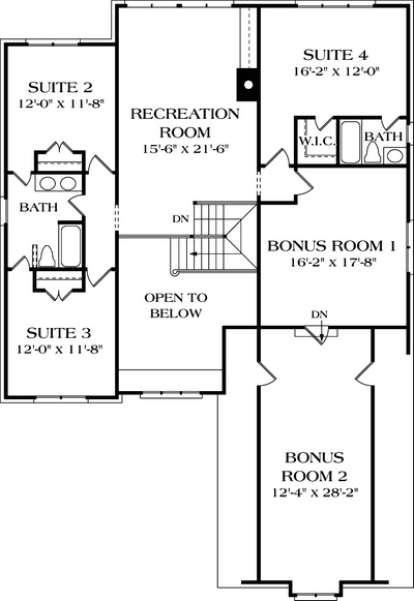 Floorplan 2 for House Plan #3323-00268