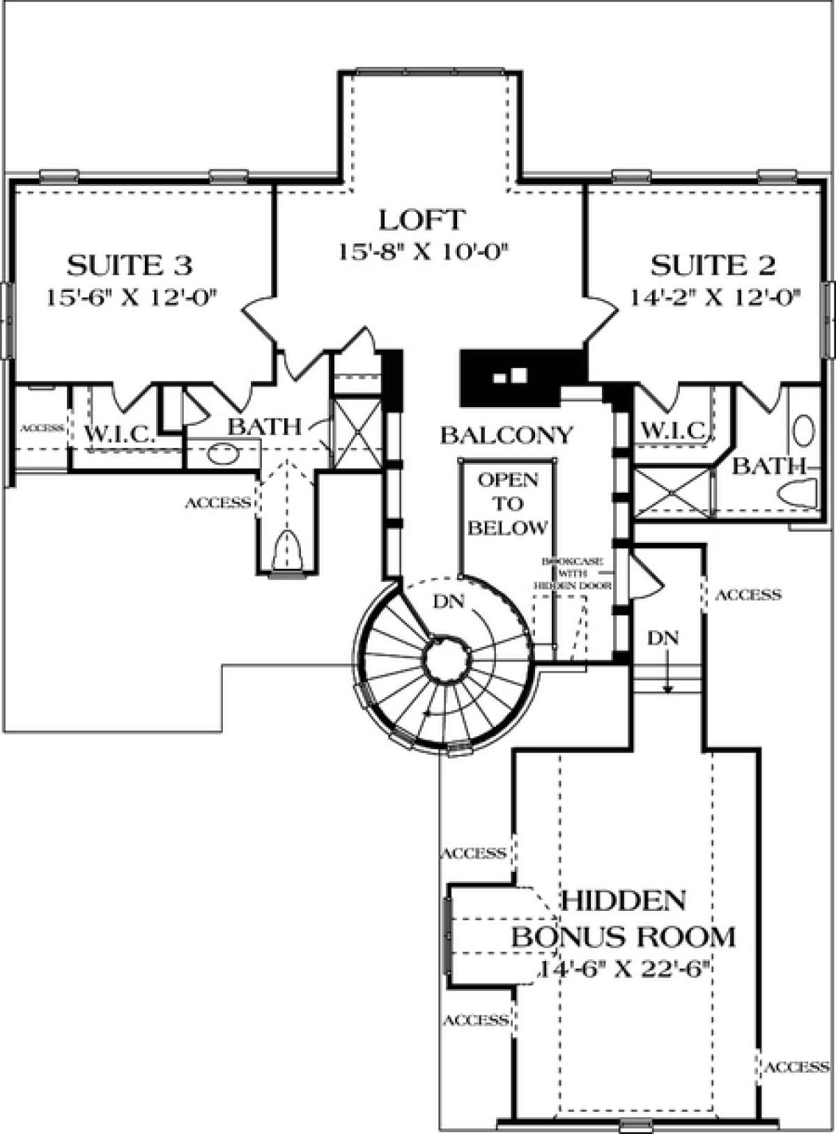 Floorplan 2 for House Plan #3323-00273