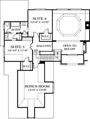 Floorplan 2 for House Plan #3323-00274