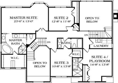 Floorplan 3 for House Plan #3323-00275