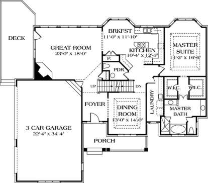 Floorplan 2 for House Plan #3323-00276