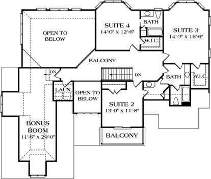 Floorplan 3 for House Plan #3323-00276