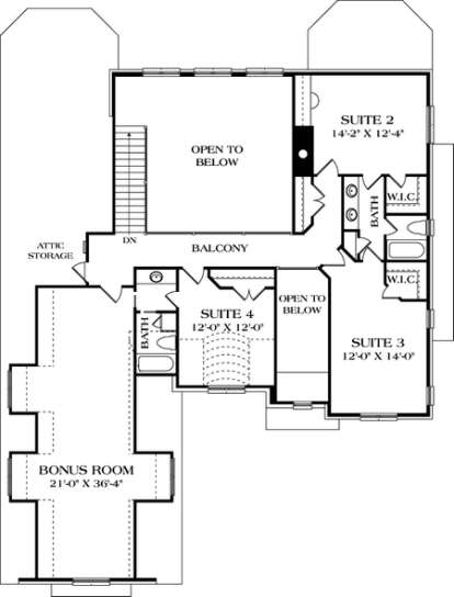 Floorplan 2 for House Plan #3323-00278