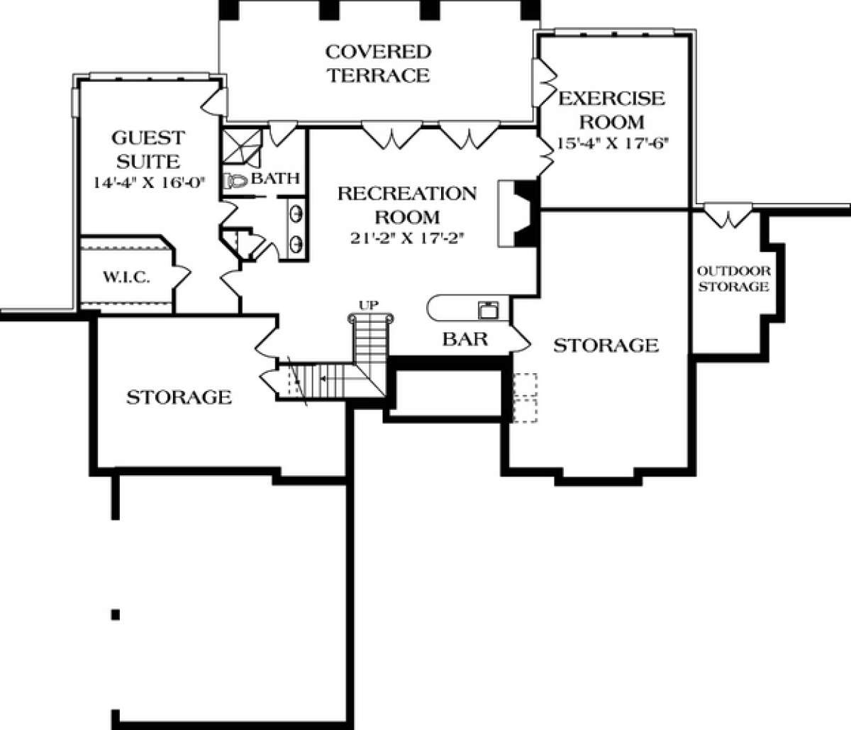 Floorplan 1 for House Plan #3323-00279