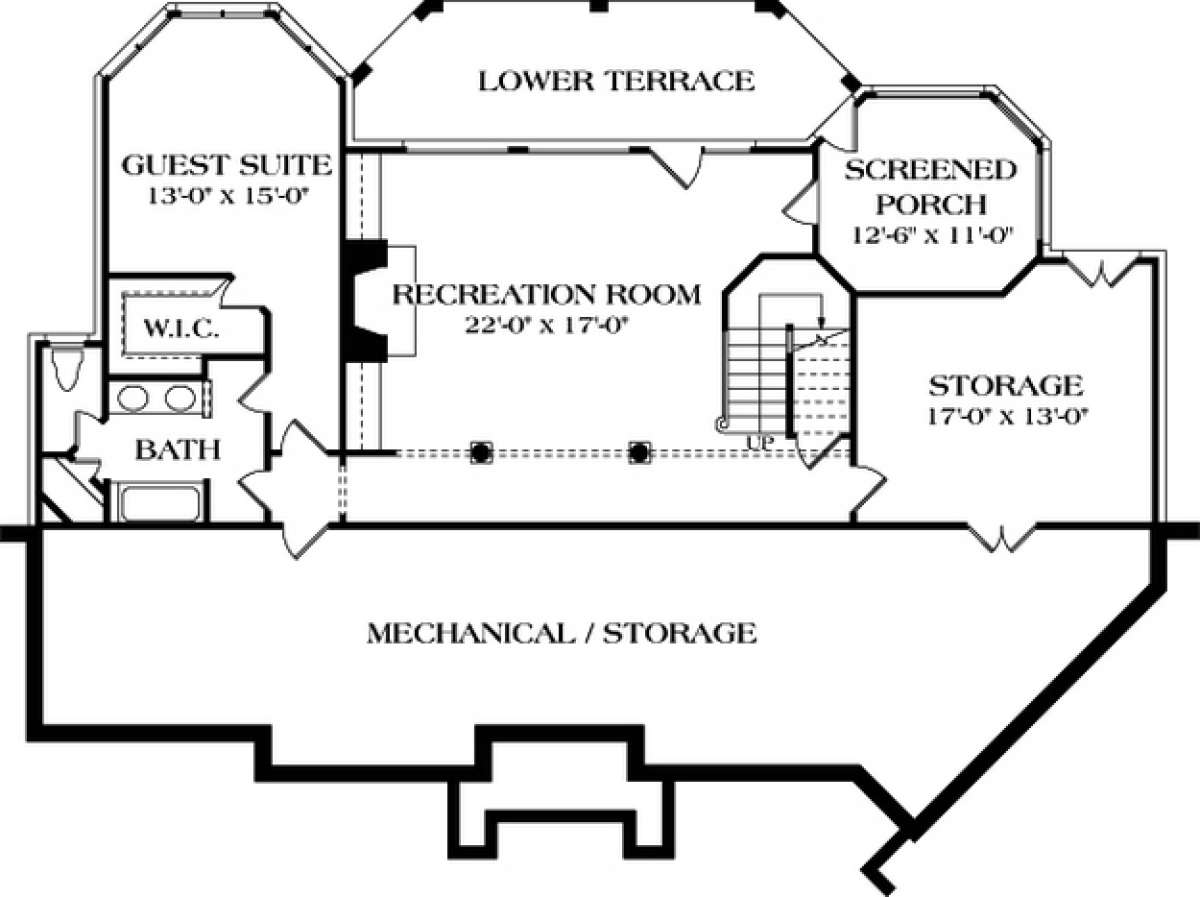 Floorplan 1 for House Plan #3323-00280