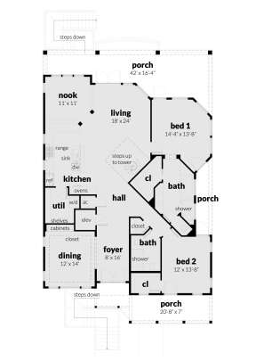 Main Floor for House Plan #028-00057