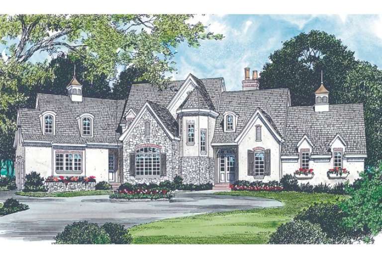French Country House Plan #3323-00285 Elevation Photo
