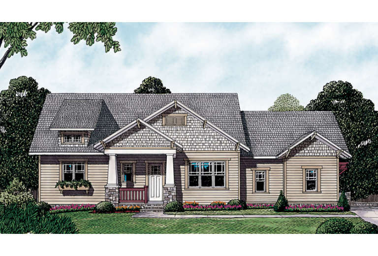 Craftsman House Plan #3323-00290 Elevation Photo