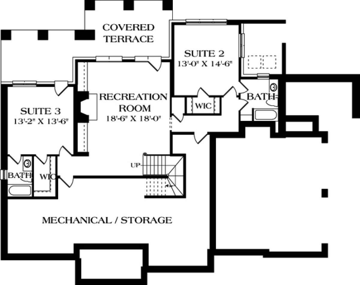 Floorplan 1 for House Plan #3323-00290