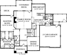 Floorplan 2 for House Plan #3323-00290