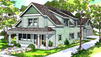 3 Bed, 2 Bath, 2128 Square Foot House Plan - #035-00361