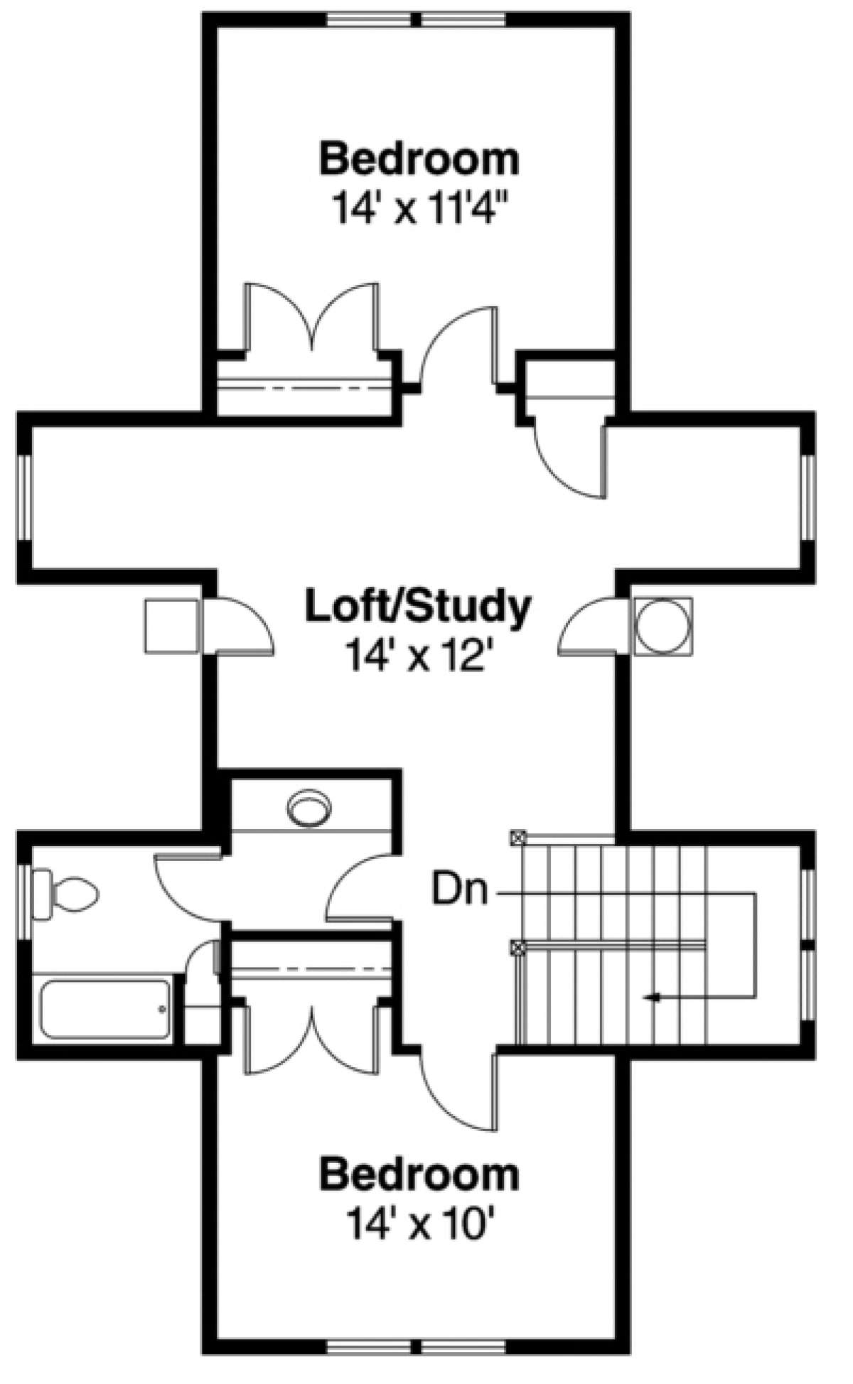 Floorplan 2 for House Plan #035-00361